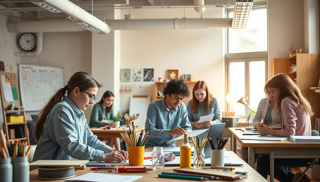 Organized study environment supporting productive learning